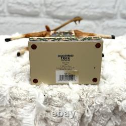 Jim Shore 2004 Santa Sleigh Delivering Joy & the 3 Dash Away Reindeer