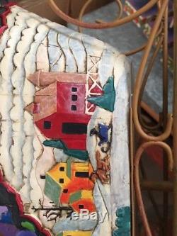 Jim Shore Christmas Santa in Sleigh Delivering Joy With 3 Reindeer