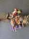 Jim Shore Delivering Joy Santa Sleigh & 3 Dash Away Reindeer Set 2004 With Boxes
