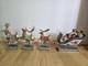 Jim Shore Delivering Joy Santa Sleigh And The 3 Dash Away Reindeer Figurines