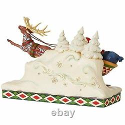 Jim Shore Heartwood Creek Christmas Santa Claus on Sleigh with Reindeer 6006635