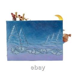 Jim Shore Heartwood Creek Deluxe Santa Sleigh W Reindeer Scene Fig 6017012