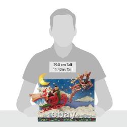 Jim Shore Heartwood Creek Deluxe Santa Sleigh W Reindeer Scene Fig 6017012