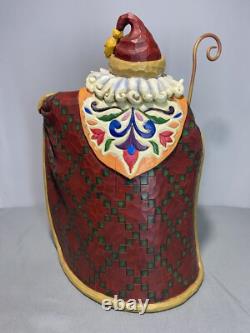 Jim Shore Heartwood Creek FLY AWAY TINY SLEIGH Reindeer Open Coat Santa 0000831