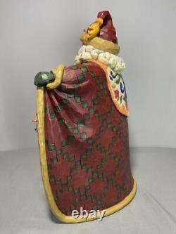Jim Shore Heartwood Creek FLY AWAY TINY SLEIGH Reindeer Open Coat Santa 0000831