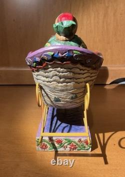 Jim Shore-Heartwood Creek-Santa Sleigh & 3 Reindeer-Delivering Joy & 3 Dash Away