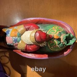 Jim Shore-Heartwood Creek-Santa Sleigh & 3 Reindeer-Delivering Joy & 3 Dash Away