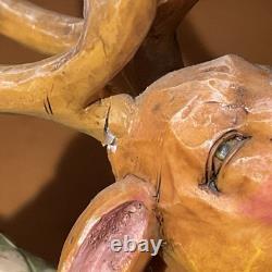 Jim Shore-Heartwood Creek-Santa Sleigh & 3 Reindeer-Delivering Joy & 3 Dash Away