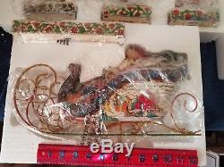 Jim Shore Heartwood Santa's Sleigh With Reindeer 2004 Figurine 4002991