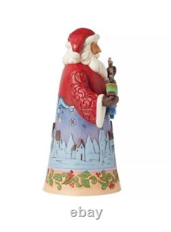 Jim Shore Large 11 Santa Sleigh Reindeer Midnight Christmas Sky NEW Boxed 5502
