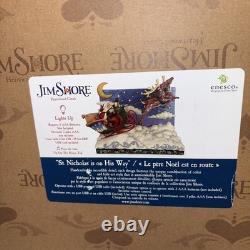 Jim Shore SANTA SLEIGH WITH REINDEER LED-ST. NICHOLAS IS ON HIS WAY 6017012 NEW