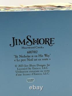Jim Shore SANTA SLEIGH WITH REINDEER LED-ST. NICHOLAS IS ON HIS WAY 6017012 NEW