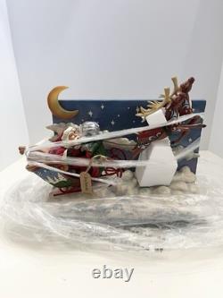 Jim Shore SANTA SLEIGH WITH REINDEER LED-ST. NICHOLAS IS ON HIS WAY 6017012 NEW