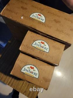 Jim Shore Santa Sleigh Delivering Joy & the 2 Dash Away Reindeer Original Boxes