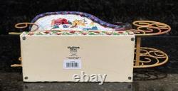 Jim Shore Santa Sleigh Delivering Joy & the 3 Dash Away Reindeer Original Boxes