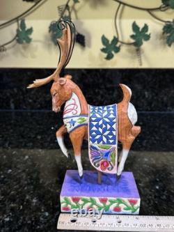 Jim Shore Santa Sleigh Delivering Joy & the 3 Dash Away Reindeer Original Boxes
