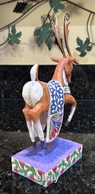 Jim Shore Santa Sleigh Delivering Joy & the 3 Dash Away Reindeer Original Boxes