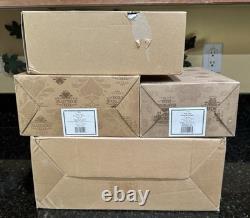 Jim Shore Santa Sleigh Delivering Joy & the 3 Dash Away Reindeer Original Boxes