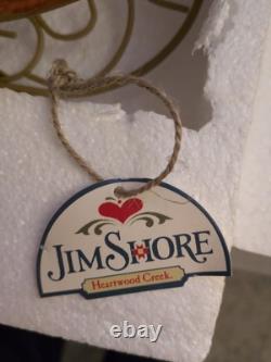 Jim Shore Santa Sleigh Delivering Joy & the One Dash Away Reindeer With Boxes