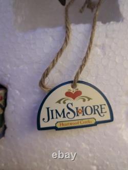 Jim Shore Santa Sleigh Delivering Joy & the One Dash Away Reindeer With Boxes