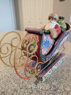 Jim Shore Santa's Sleigh with Reindeer