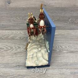 Jim Shore St Nicholas Is On His Way 6017012 Musical Santa Sleigh Reindeer VIDEO