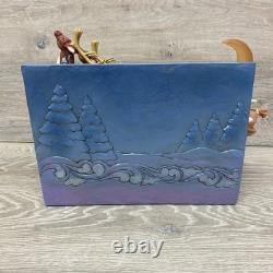 Jim Shore St Nicholas Is On His Way 6017012 Musical Santa Sleigh Reindeer VIDEO