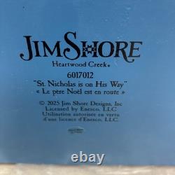 Jim Shore St Nicholas Is On His Way 6017012 Musical Santa Sleigh Reindeer VIDEO