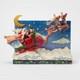 Jim Shore St. Nicholas Is On His Way Santa Sleigh With Reindeer Led 6017012 Ne