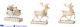 Jim Shore White Woodland Santa In Sleigh & Reindeer Set/3 2018
