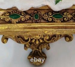 Joseph's Studio Stocking Holders Santa In Sleigh & Reindeer Set Of 2 No Box EC