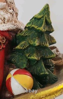 Joseph's Studio Stocking Holders Santa In Sleigh & Reindeer Set Of 2 No Box EC