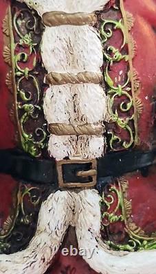 Joseph's Studio Stocking Holders Santa In Sleigh & Reindeer Set Of 2 No Box EC