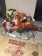 Judith Empire Santa Sleigh & Reindeer Blow Mold Lighted Yard Christmas Decor Box