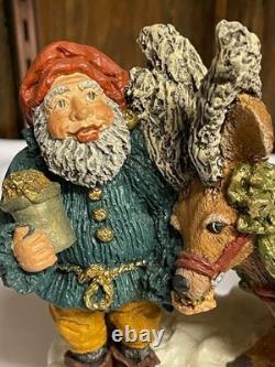 June McKenna -Santa & His Magic Sleigh LE 1108/4000 Santa's Reindeer LE 365/1500