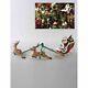 Katherine's 2020 Collection Santa In Sleigh With 2 Reindeer