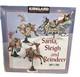 Kirkland Signature Rare Santa, Sleigh, And Reindeer Figurines 266018 Set Vintage