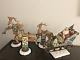 Kirkland Signature Santa Sleigh And 3 Reindeer Figurines Resin Rare Mint Jim