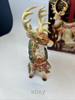 Kirkland Signature Santa and Sleigh with Reindeer Candle Holders With Box