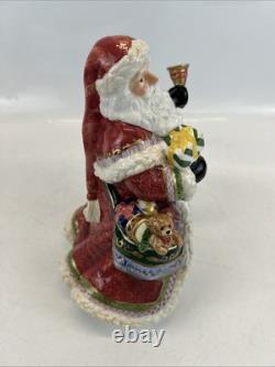 Kirkland Signature Santa and Sleigh with Reindeer Candle Holders With Box