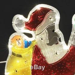 Konstsmide Outdoor Decoration LED Rope Light Santa in Sleigh and Reindeer 108 LE