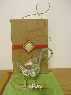 Krinkles Patience Brewster Dash Away Santa Sleigh Tree & Mini Reindeer Full Set
