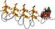 Kurt Adler 10-light Santa Sleigh And Reindeer Light Set