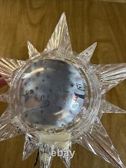 Kurt Adler Early Years Santa Sleigh Revolving Celestial Tree Topper Star Xmas