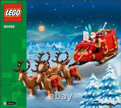 LEGO 40499 Santa's Sleigh & Reindeer Christmas Factory Sealed NEW Hard To Find