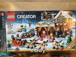 LEGO Santa's Workshop 10245 Reindeer, Elves, Sleigh, House Used Complete
