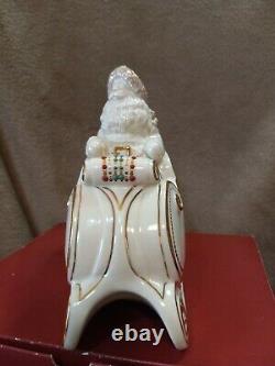 LENOX Dash Away All SANTA in SLEIGH + DASHER & DANCER REINDEER Limited Edition