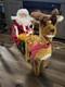 Large Santas Best Animated Lighted Santa With Sleigh Reindeer Christmas Works
