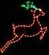 Leaping Reindeer For Santa Sleigh Outdoor Led Lighted Decoration Steel Wireframe