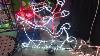 Led Rope Light Motif Santa Sleigh With 4 Reindeer
